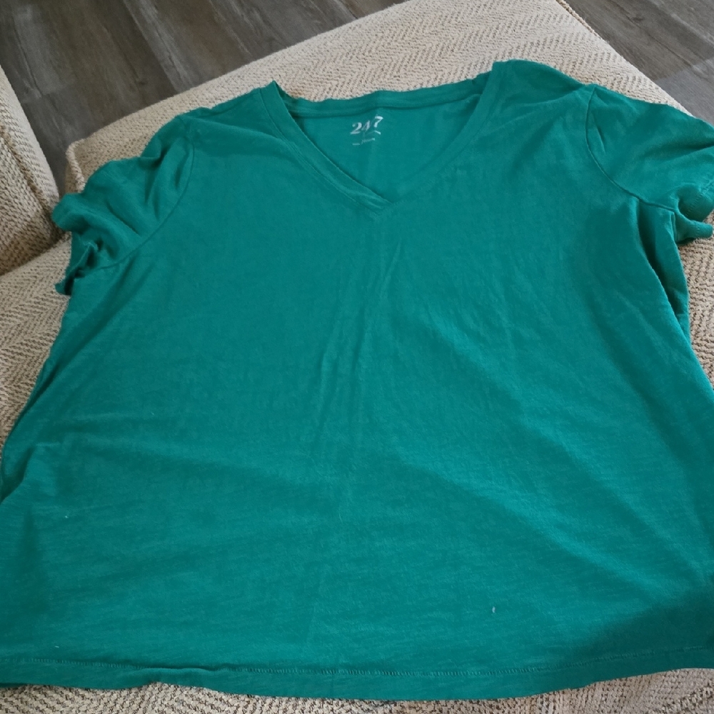 Maurices Teal V-Neck Top